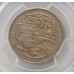 AUSTRALIA 1966 . TWENTY 20 CENTS COIN . VARIETY . WAVY 2
